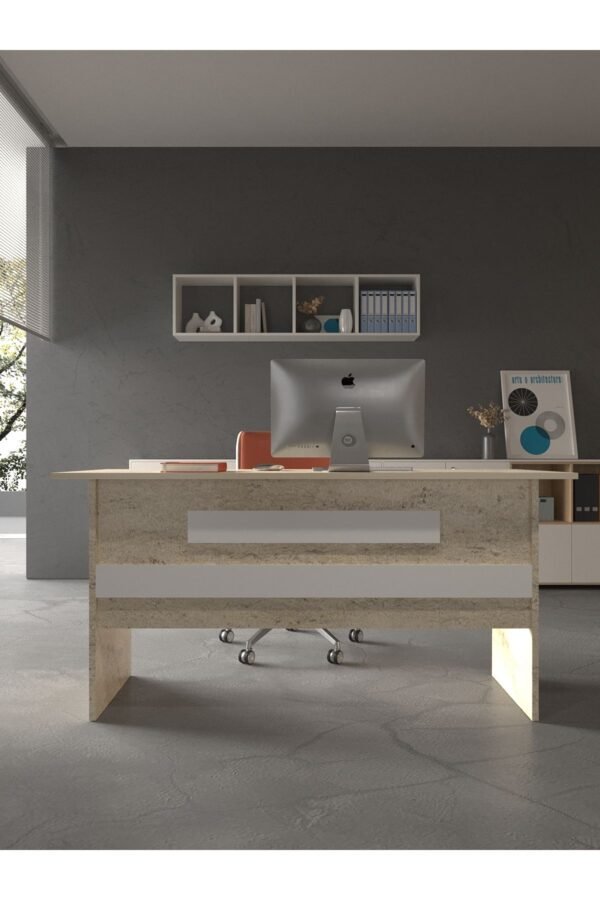 Festival Ofis Masası - OFİS-8-8-1-120X60 Beyaz - Beyaz