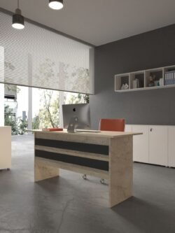 Festival Ofis Masası - OFİS-1-8-4-120X90 Beyaz - Antrasit