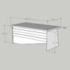 Festival Ofis Masası - OFİS-4-8-4-160X90 Beyaz - Antrasit