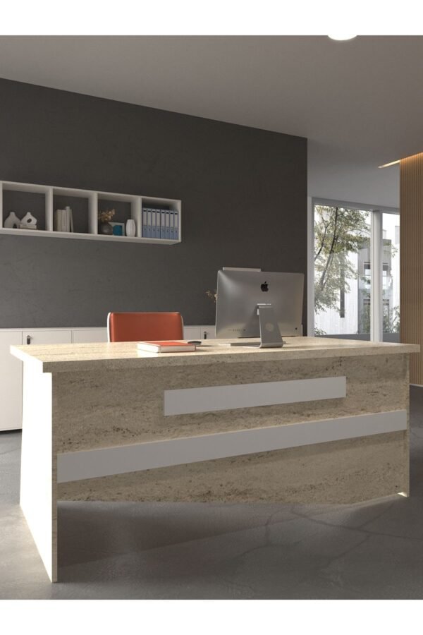 Festival Ofis Masası - OFİS-10-8-1-160X75 Beyaz - Beyaz