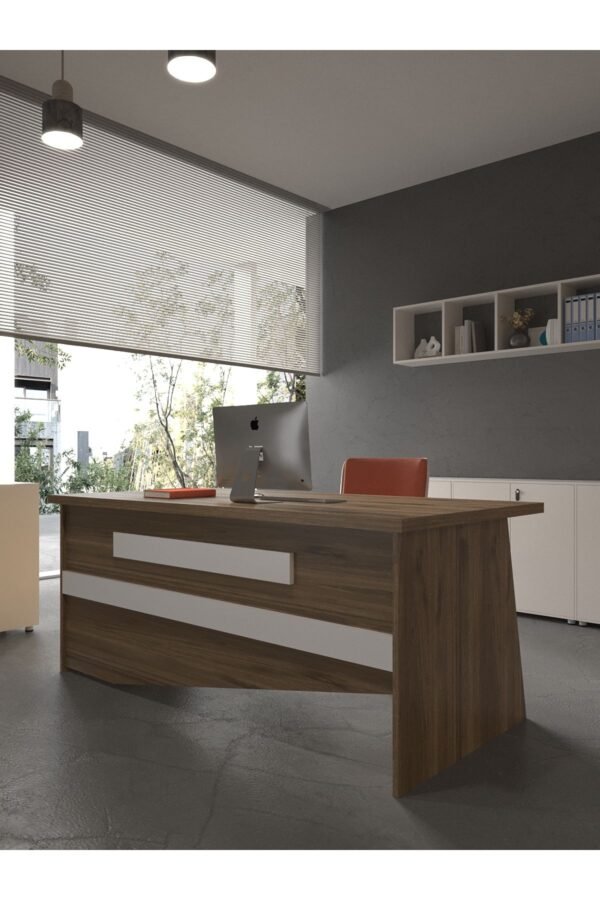 Festival Ofis Masası - OFİS-9-2-1-120X90 Beyaz - Beyaz