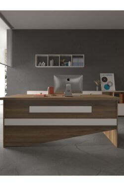 Festival Ofis Masası - OFİS-9-2-1-120X90 Beyaz - Beyaz