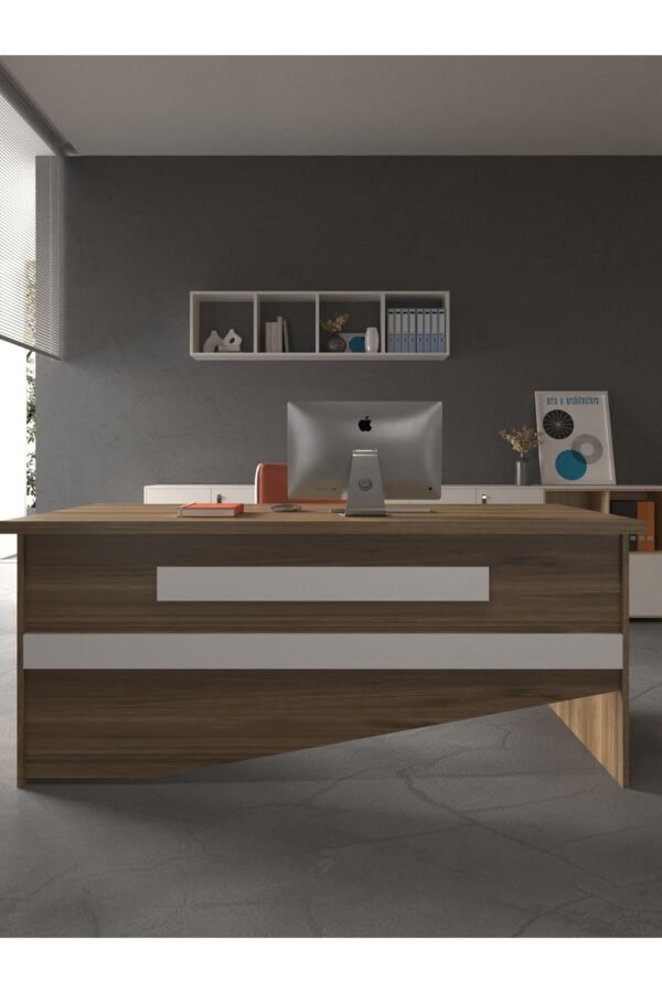Festival Ofis Masası - OFİS-9-2-1-120X90 Beyaz - Beyaz