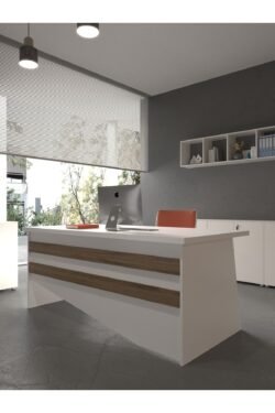 Festival Ofis Masası - OFİS-6-1-2-140X90 Beyaz - Ceviz