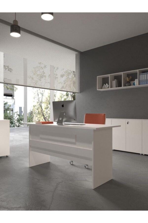 Festival Ofis Masası - OFİS-8-1-1-180X75 Beyaz - Beyaz