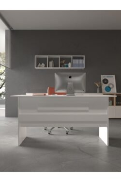 Festival Ofis Masası - OFİS-8-1-1-180X75 Beyaz - Beyaz