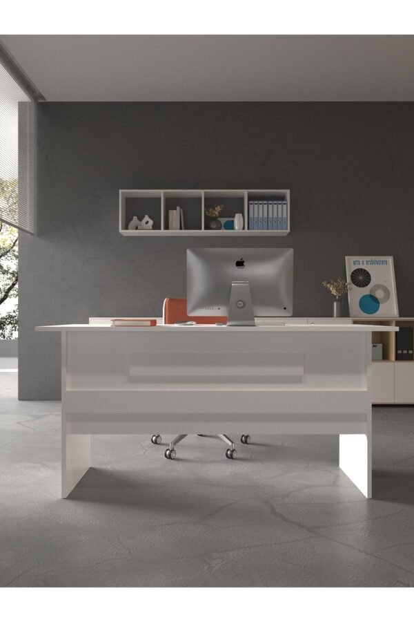 Festival Ofis Masası - OFİS-8-1-1-180X75 Beyaz - Beyaz