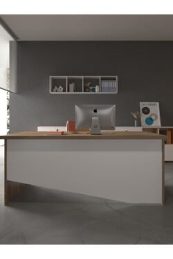 Festival Ofis Masası - OFİS-7-2-1-120X75 Beyaz - Beyaz
