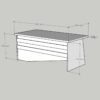 Festival Ofis Masası - OFİS-4-2-2-180X90 Beyaz - Ceviz