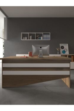 Festival Ofis Masası - OFİS-4-2-1-180X60 Beyaz - Beyaz