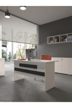 Festival Ofis Masası - OFİS-8-1-4-140X60 Beyaz - Antrasit