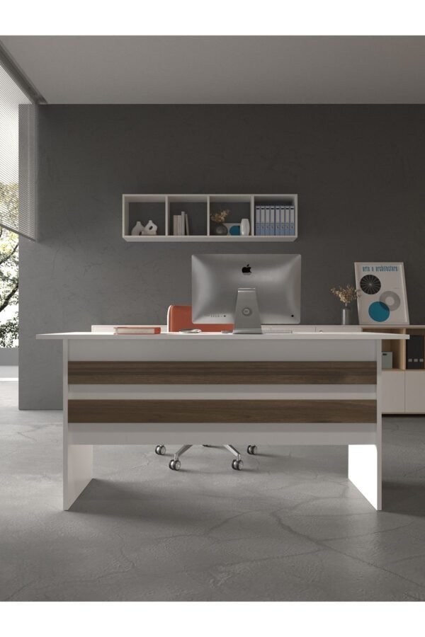 Festival Ofis Masası - OFİS-1-1-2-120X90 Beyaz - Ceviz
