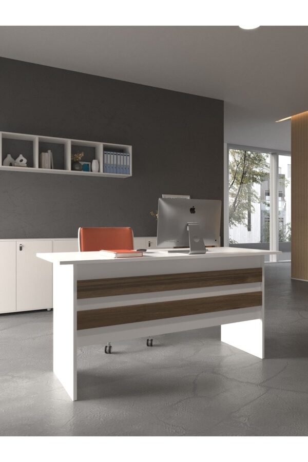 Festival Ofis Masası - OFİS-1-1-2-120X90 Beyaz - Ceviz
