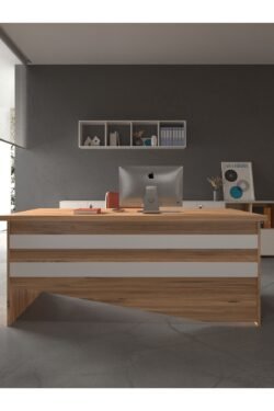 Festival Ofis Masası - OFİS-6-6-1-180X60 Beyaz - Beyaz