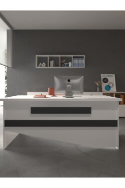 Festival Ofis Masası - OFİS-10-1-4-180X75 Beyaz - Antrasit