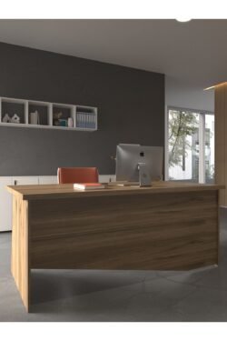 Festival Ofis Masası - OFİS-7-2-2-180X60 Beyaz - Ceviz