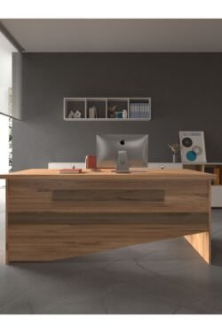Festival Ofis Masası - OFİS-9-6-2-180X75 Beyaz - Ceviz