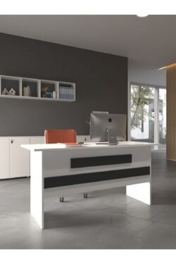 Festival Ofis Masası - OFİS-8-1-4-120X75 Beyaz - Antrasit