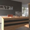 Festival Ofis Masası - OFİS-4-6-4-180X75 Beyaz - Antrasit