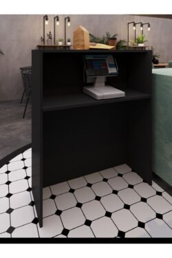 Festival Ledli Karşılama Bankosu - 90 cm - BL003-4-4 - Antrasit