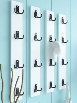 Portmanto Duvar Askılığı Elbise Askılığı Beyaz ASKI-013-1 - 75 cm