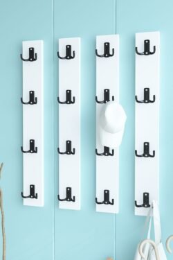 Portmanto Duvar Askılığı Elbise Askılığı Beyaz ASKI-013-1 - 75 cm