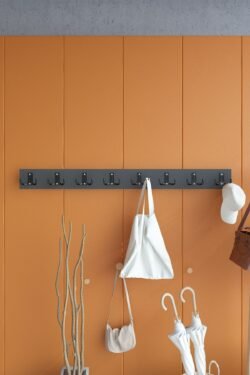 Portmanto Duvar Askılığı Elbise Askılığı Antrasit ASKI-007-4 - 90 cm