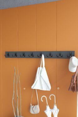 Portmanto Duvar Askılığı Elbise Askılığı Antrasit ASKI-007-4 - 90 cm