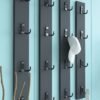 Portmanto Duvar Askılığı Elbise Askılığı Antrasit ASKI-013-4 - 75 cm