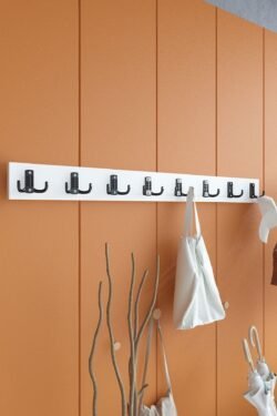 Portmanto Duvar Askılığı Elbise Askılığı Beyaz ASKI-007-1 - 90 cm
