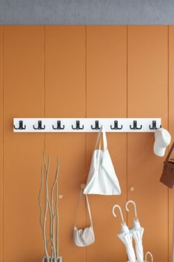 Portmanto Duvar Askılığı Elbise Askılığı Beyaz ASKI-007-1 - 90 cm