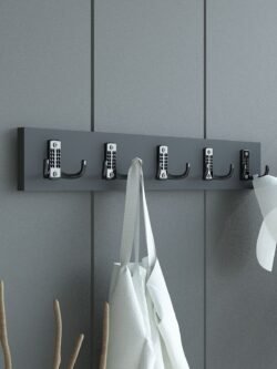 Portmanto Duvar Askılığı Elbise Askılığı Antrasit ASKI-001-4 - 50 cm