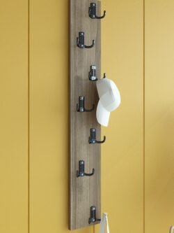 Portmanto Duvar Askılığı Elbise Askılığı Ceviz ASKI-009-2 - 75 cm