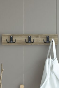 Portmanto Duvar Askılığı Elbise Askılığı Ceviz ASKI-004-2 - 35 cm