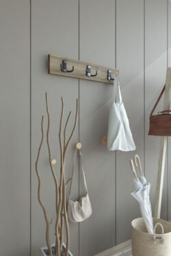 Portmanto Duvar Askılığı Elbise Askılığı Ceviz ASKI-004-2 - 35 cm