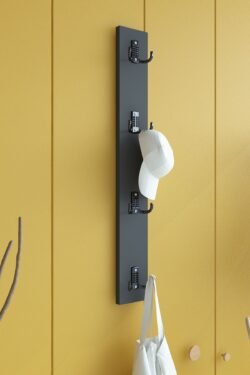 Portmanto Duvar Askılığı Elbise Askılığı Antrasit ASKI-010-4 - 75 cm