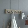 Portmanto Duvar Askılığı Elbise Askılığı Ceviz ASKI-001-2 - 50 cm
