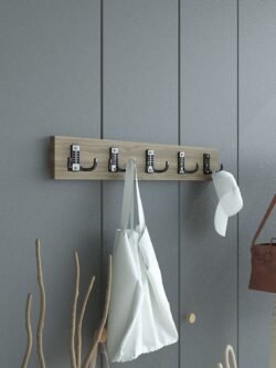 Portmanto Duvar Askılığı Elbise Askılığı Ceviz ASKI-001-2 - 50 cm