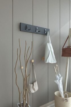Portmanto Duvar Askılığı Elbise Askılığı Antrasit ASKI-004-4 - 50 cm