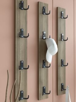 Portmanto Duvar Askılığı Elbise Askılığı Ceviz ASKI-012-2 - 75 cm