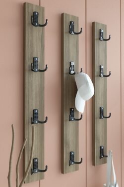 Portmanto Duvar Askılığı Elbise Askılığı Ceviz ASKI-012-2 - 75 cm