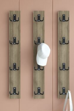 Portmanto Duvar Askılığı Elbise Askılığı Ceviz ASKI-012-2 - 75 cm