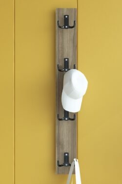 Portmanto Duvar Askılığı Elbise Askılığı Ceviz ASKI-010-2 - 75 cm