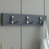Portmanto Duvar Askılığı Elbise Askılığı Antrasit ASKI-004-4 - 35 cm
