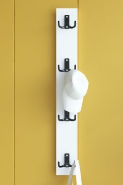 Portmanto Duvar Askılığı Elbise Askılığı Beyaz ASKI-010-1 - 75 cm