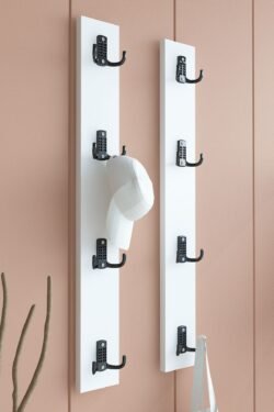 Portmanto Duvar Askılığı Elbise Askılığı Beyaz ASKI-011-1 - 75 cm