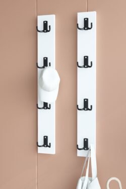 Portmanto Duvar Askılığı Elbise Askılığı Beyaz ASKI-011-1 - 75 cm