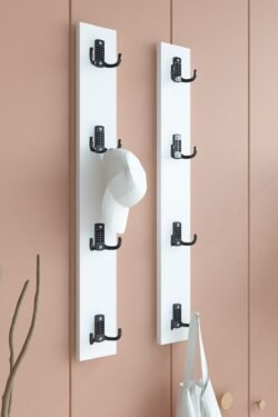 Portmanto Duvar Askılığı Elbise Askılığı Beyaz ASKI-011-1 - 75 cm