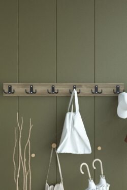 Portmanto Duvar Askılığı Elbise Askılığı Ceviz ASKI-003-2 - 60 cm