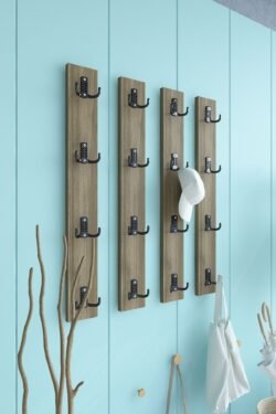 Portmanto Duvar Askılığı Elbise Askılığı Ceviz ASKI-013-2 - 75 cm